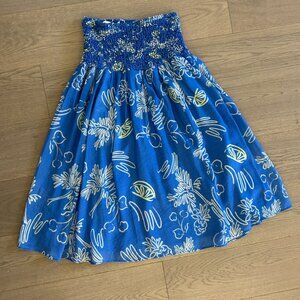 Aster The Label Blue Skirt with Side Pockets Stretches Size Small